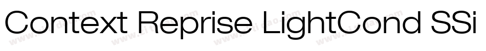 Context Reprise LightCond SSi Bold字体转换